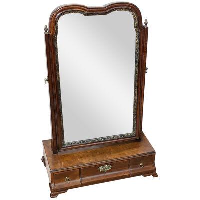 Georgian 18th Century Mahogany Dressing Table Mirror