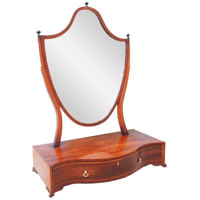 Large 18th Century Georgian Mahogany Dressing Table Mirror