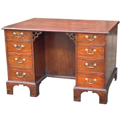 Chippendale Mahogany Library Desk