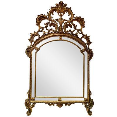 Early 19th Century French Carved Giltwood Mirror