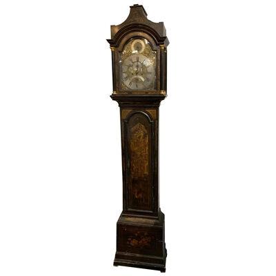 19th Century English Chinoiserie Tall Case Clock