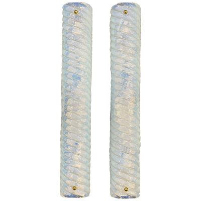 Pair of Murano Opaline wall Sconces