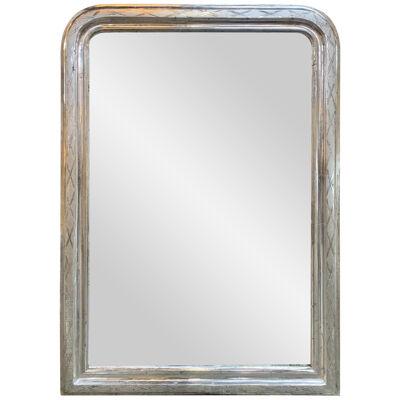 19th Century Silver Louis Philippe Mirror