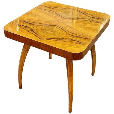 Italian Art Deco Style Walnut Side Table
