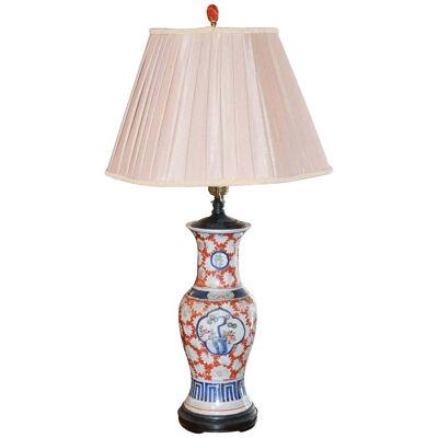 19th Century Japanese Imari Vase converted to Lamp