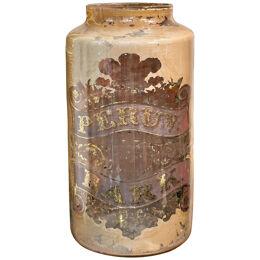 Antique Reverse Painted Jar