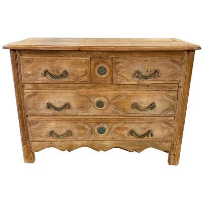 French Provincial Bleached Oak Commode