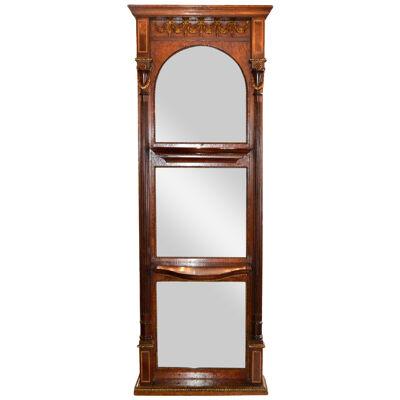 19th Century French 3-Section Mirror