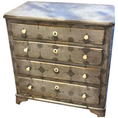Antique German Painted Chest of Drawers