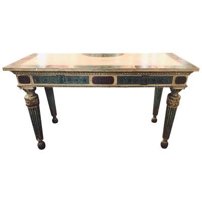 Early 19th Century Italian Neoclassical Painted Console