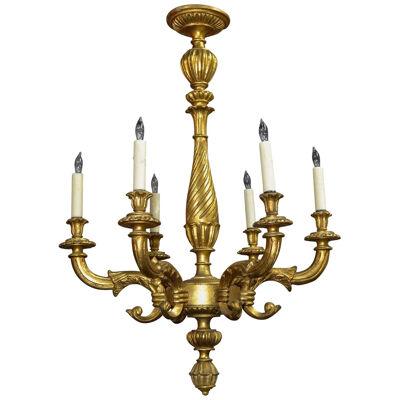 French Giltwood Chandelier