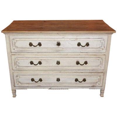 French Painted Louis XVI Style Commode