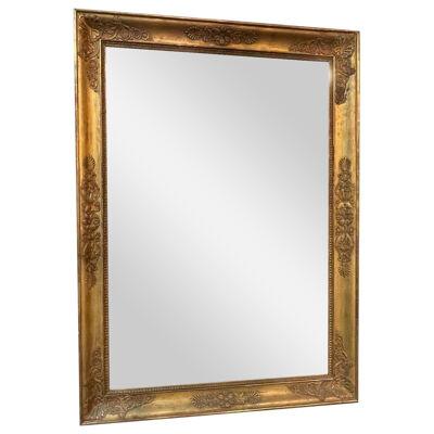 French Napolean III Giltwood Mirror