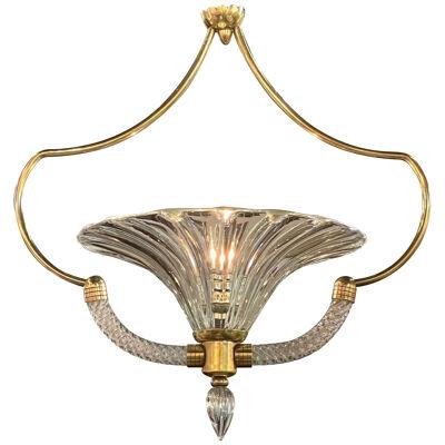 Vintage Murano Pendant After Barovier and Toso