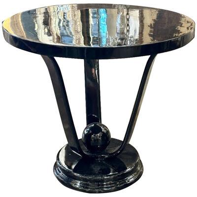 Italian Black Lacquered Art Deco Style Tables