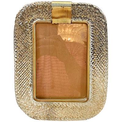 Gold Murano Glass Picture Frame