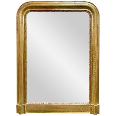 19th Century Louis Philippe Mirror with X-Pattern