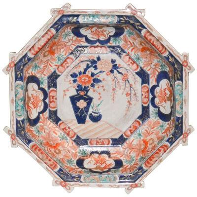19th Century Japanese Octagon Shaped Imari Bowl