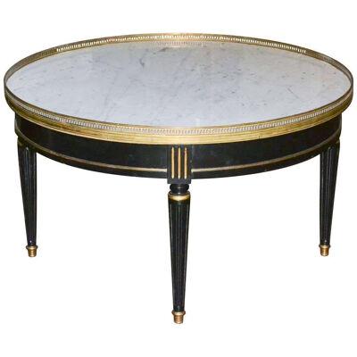 Jansen Midcentury Coffee Table with Carrara Marble Top