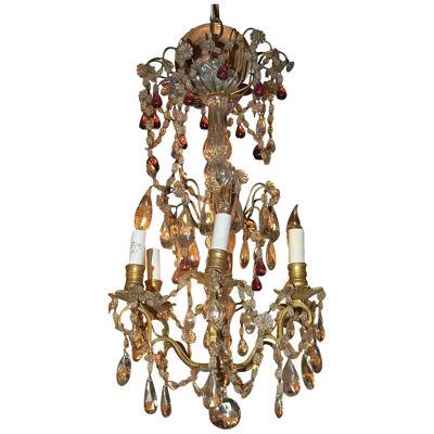 Petite 19th Century French Crystal Chandelier