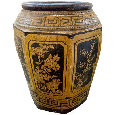 Large Scale Glazed Oriental Urn