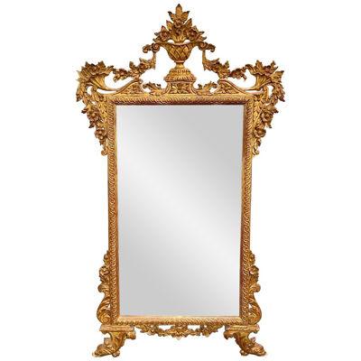 19th Century Italian Carved and Giltwood Mirror
