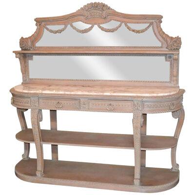 French Carved and Lacquered Jansen Server Buffet