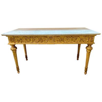 18th Century Italian Carved and Giltwood Console