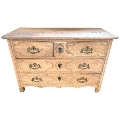 18th Century French Bleached Walnut Commode