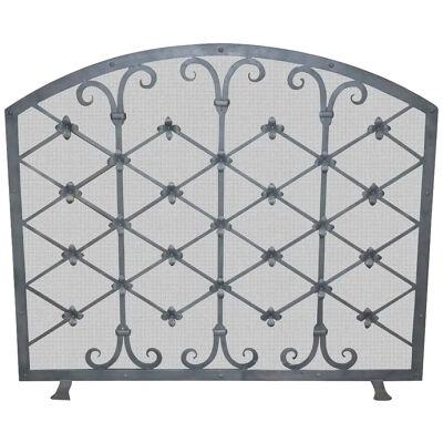 Custom Iron Fire Screen Made by Legacy Antiques in Dallas