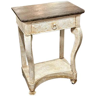 19th Century French Louis Philippe Painted Side Table