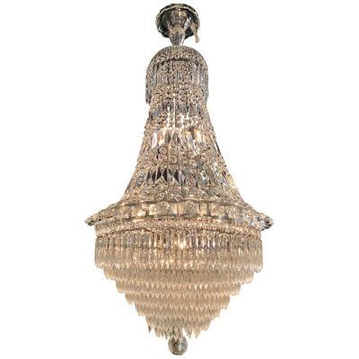 Waterfall Style French Crystal Chandelier