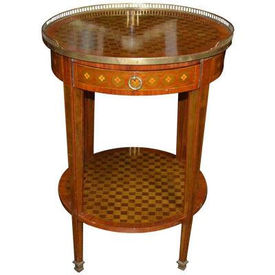 19th Century French Parquetry Side Table