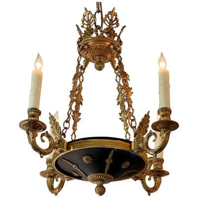 French Empire 4-Light chandelier