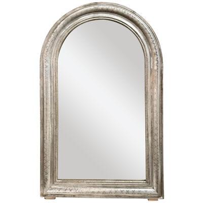 Silver Louis Philippe Arched Mirror