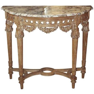 French Louis XVI Carved Console