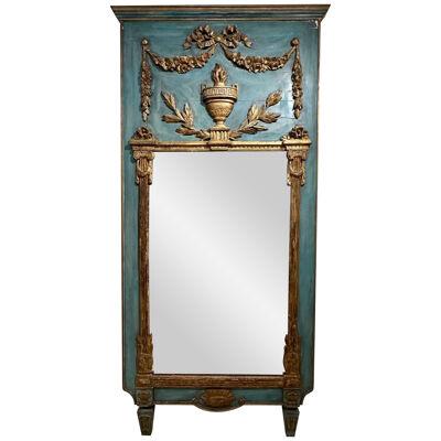 French Carved Neo-Classical Trumeau Mirror
