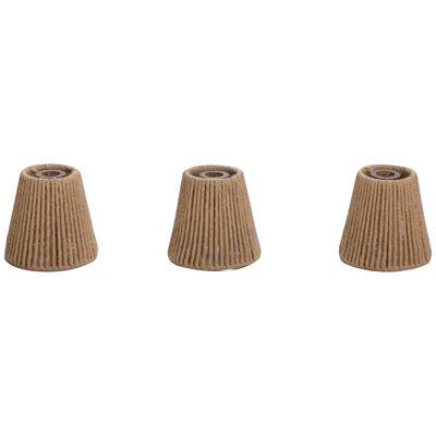 Set of Three French Audoux Minet Small Rope Shades, 1960s