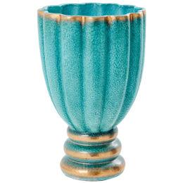 Gabriele Bicchioni large Deruta ceramic vase 1930