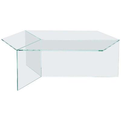 Transparent Glass Isom Oblong Coffee Table, Sebastian Scherer