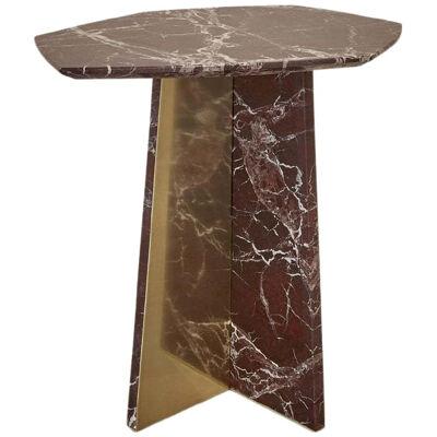 Medium Geometrik Marble Side Table by Atra Design