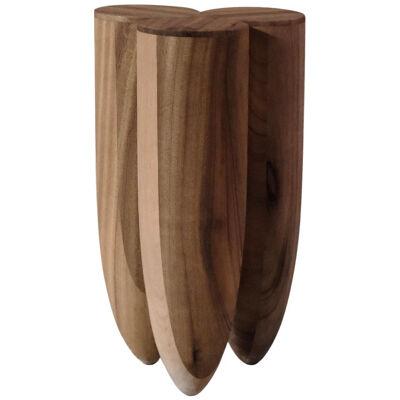 Senufo Stool Natural in African Walnut by Arno Declercq