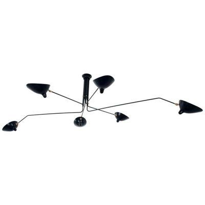 Ceiling Lamp 6 Rotating Arms by Serge Mouille