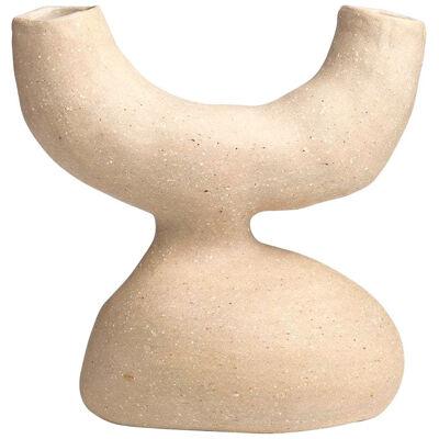 Bodily Split Stoneware Vase by Camila Apaez