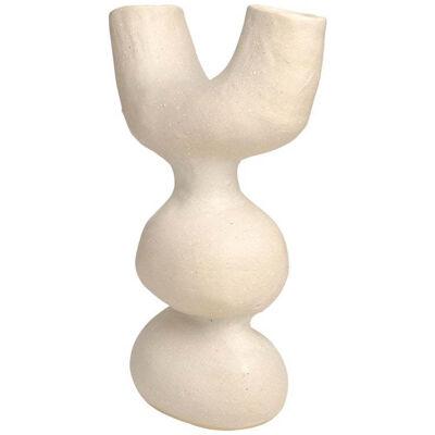 Voluminous Duality Stoneware Vase by Camila Apaez