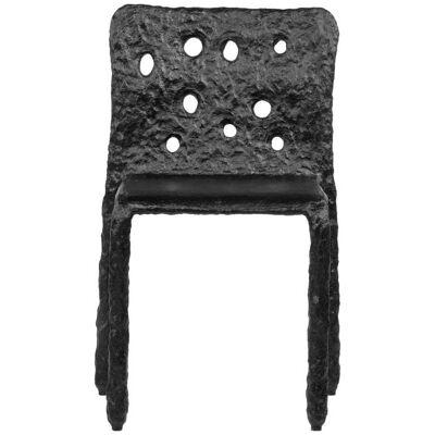 Black Sculpted Contemporary Chair by FAINA