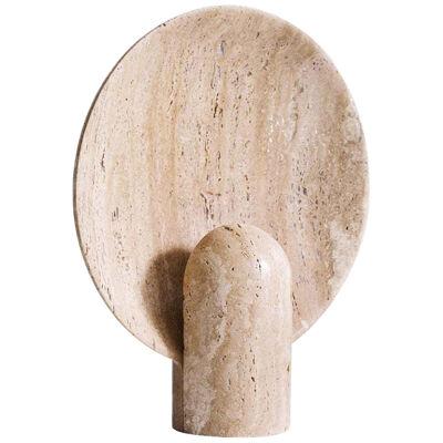 Surface, Travertine Sculpted Lamp by Henry Wilson
