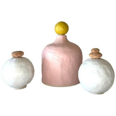 Set of 3 Edwina and Annie Vases by Meg Morrison