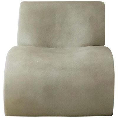 White Curl Up Lounge Chair by Karstudio