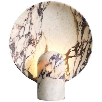 Sculpted Calacatta Viola Marble Lamp by Henry Wilson